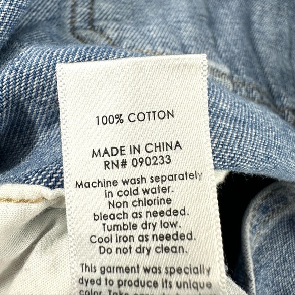 Pacsun Distressed Denim Overalls Shortalls Sz Small Cutoff Hem Jumper - Picture 7 of 11